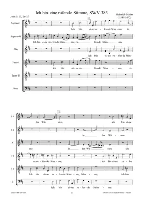 Ich bin eine rufende Stimme, SWV 383