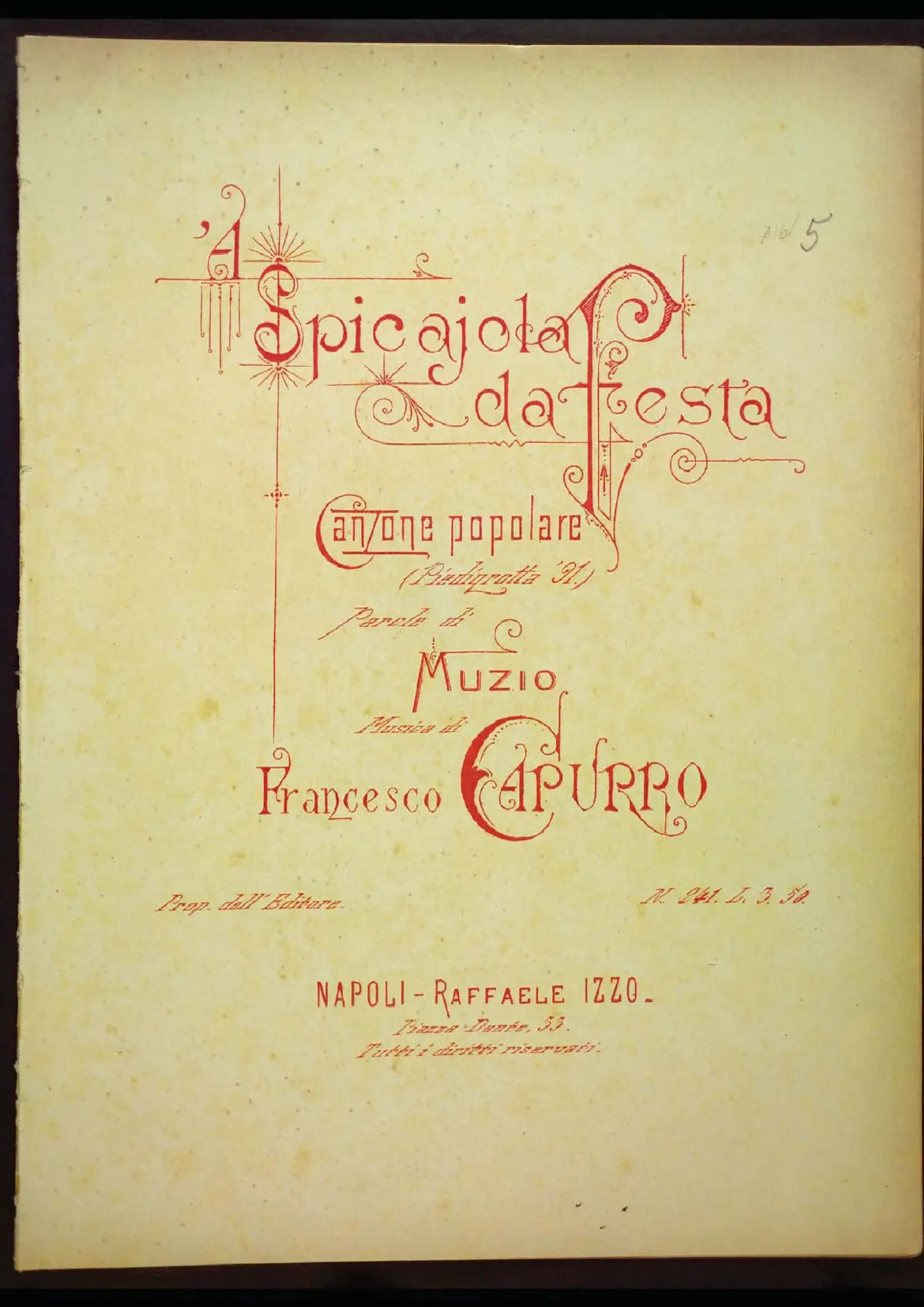 'A spicajola da festa - Page 1
