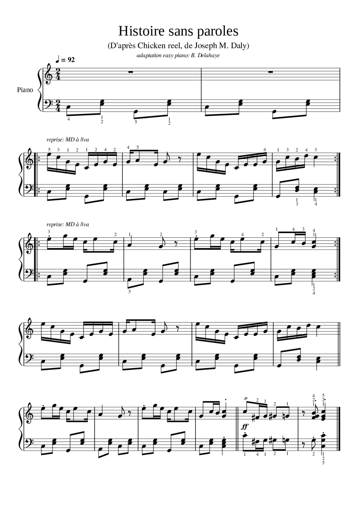 Chicken Reel - Page 1