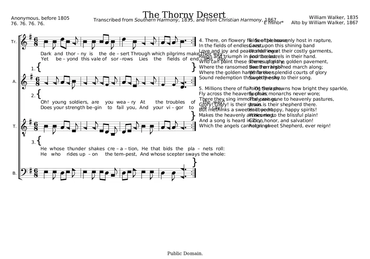 Thorny Desert - William Walker - Page 1