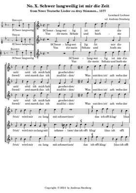 Schwer langweilig ist mir die Zeit