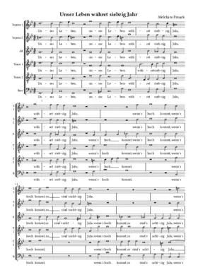 Unser Leben währet siebzig Jahr