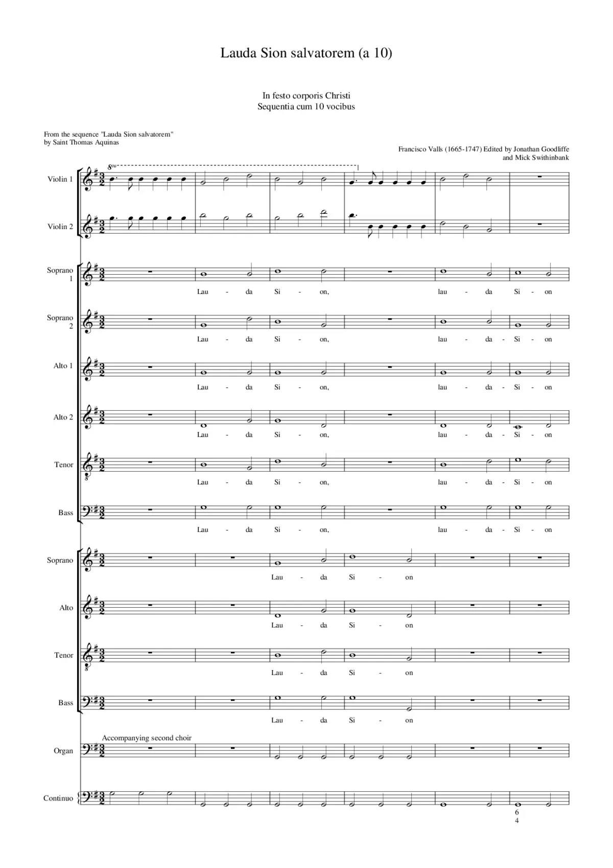 Lauda Sion salvatorem a 10 - Page 1
