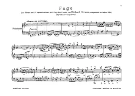 Thema und 15 Improvisationen mit Fuge