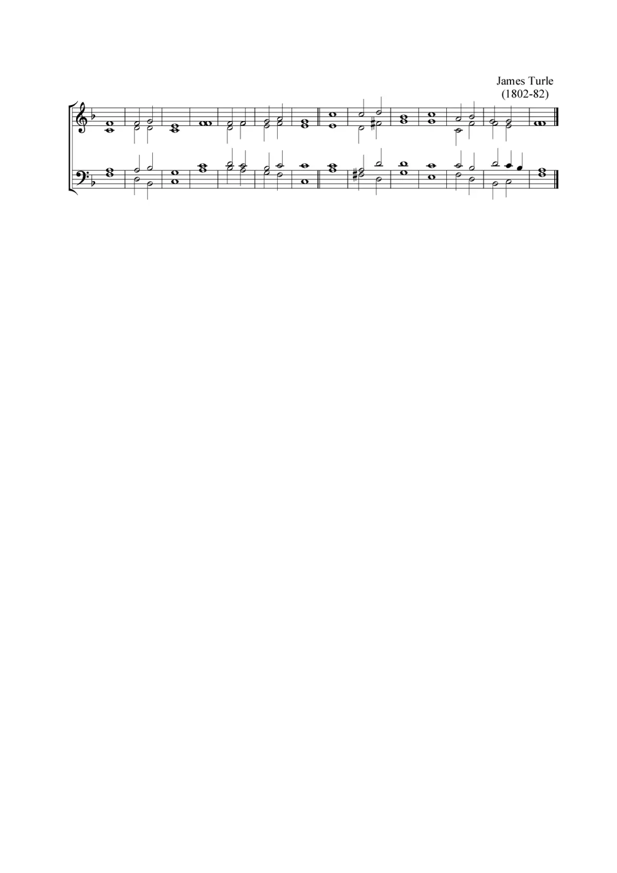 Double chant in F major - Page 1