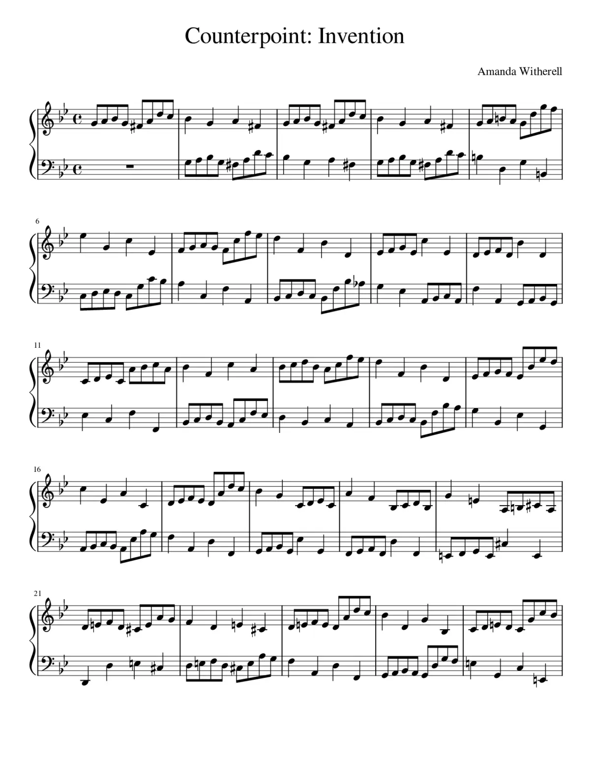 Counterpoint Invention - Page 1