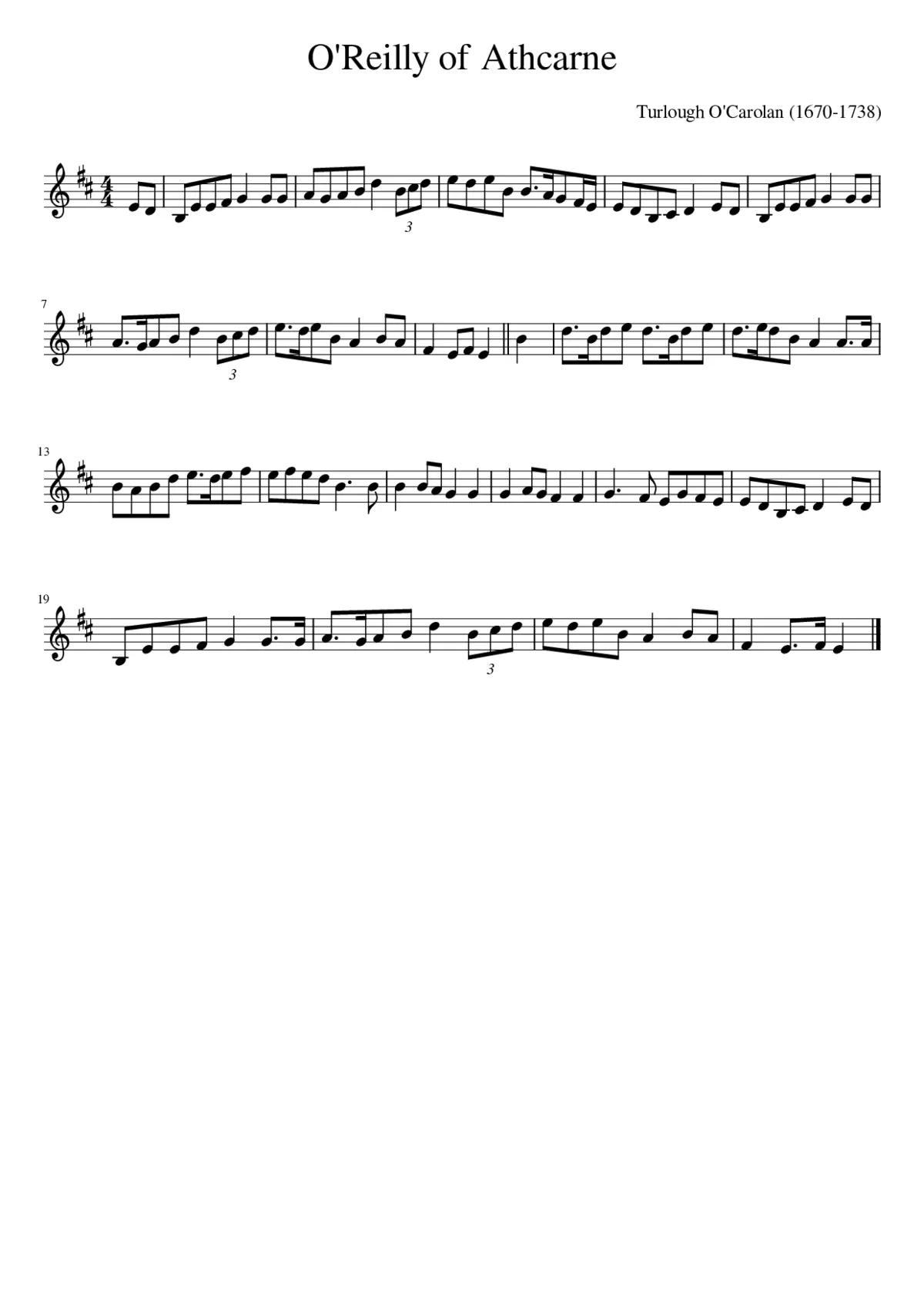 O'Reilly of Athcarne - Page 1