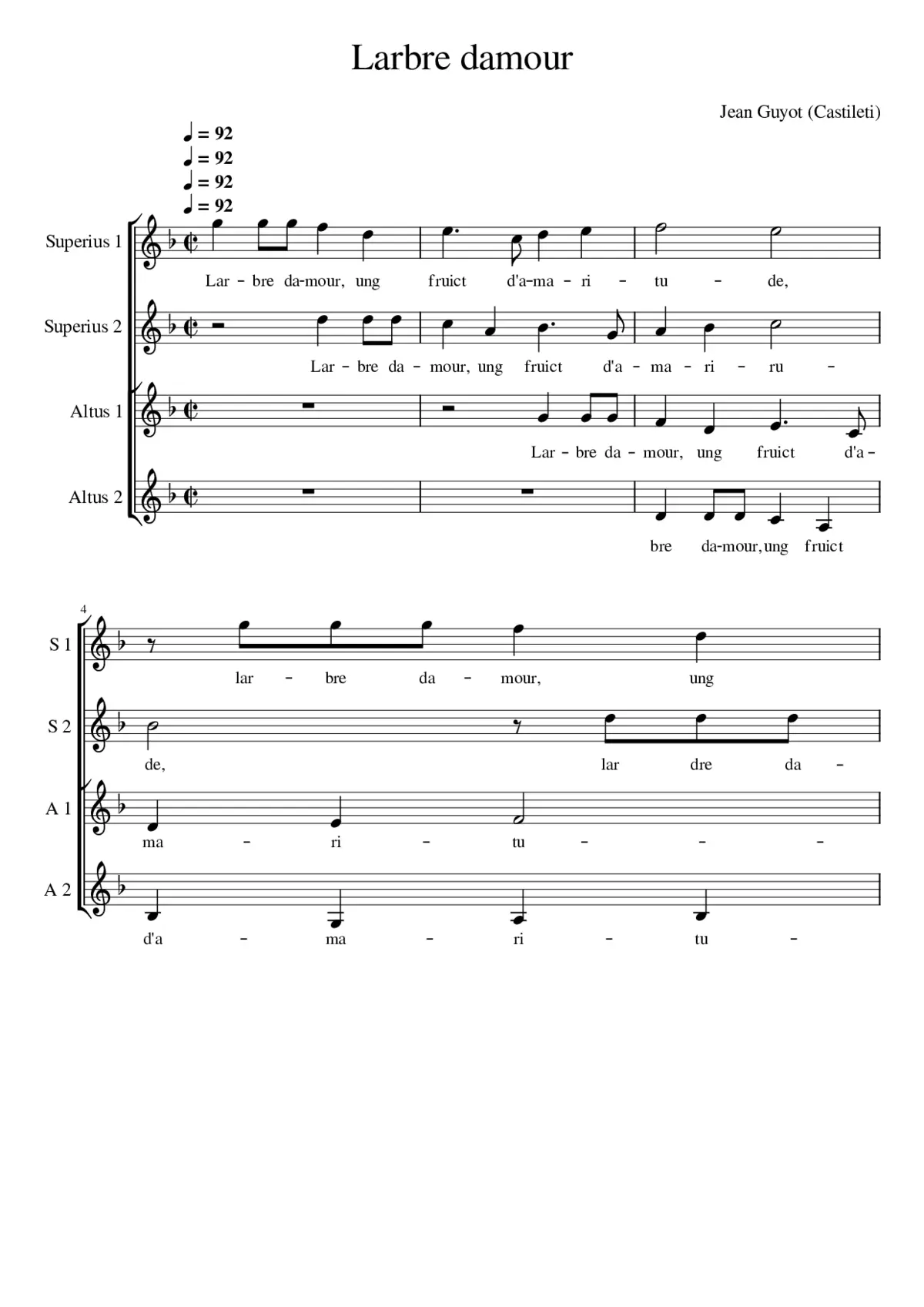 Larbre damour - Page 1