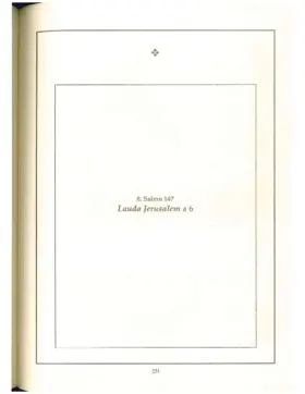 Salmo 147 Lauda Jerusalem a 6