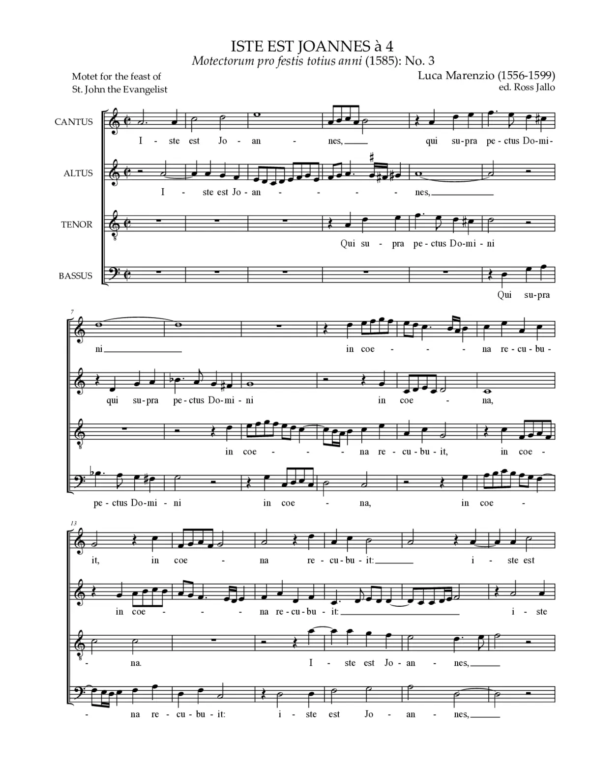 Iste est Joannes - Page 1