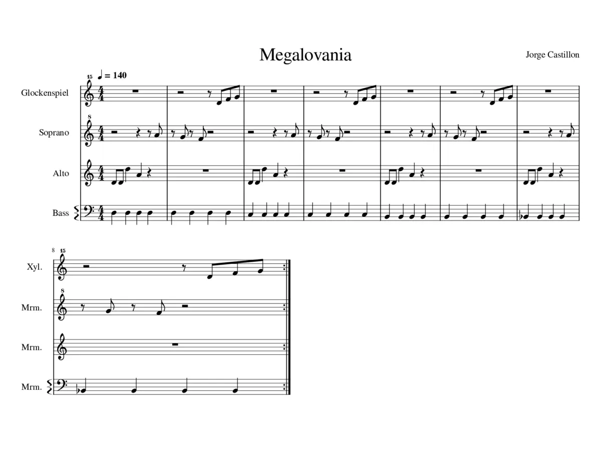 Megalovania - Page 1