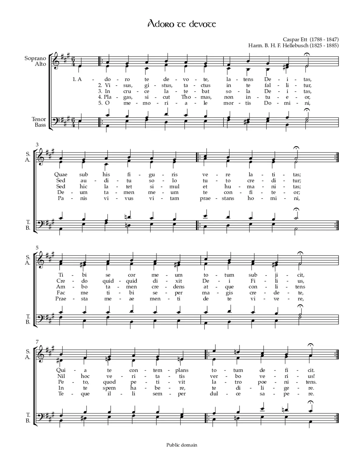 Adoro te devote - Page 1