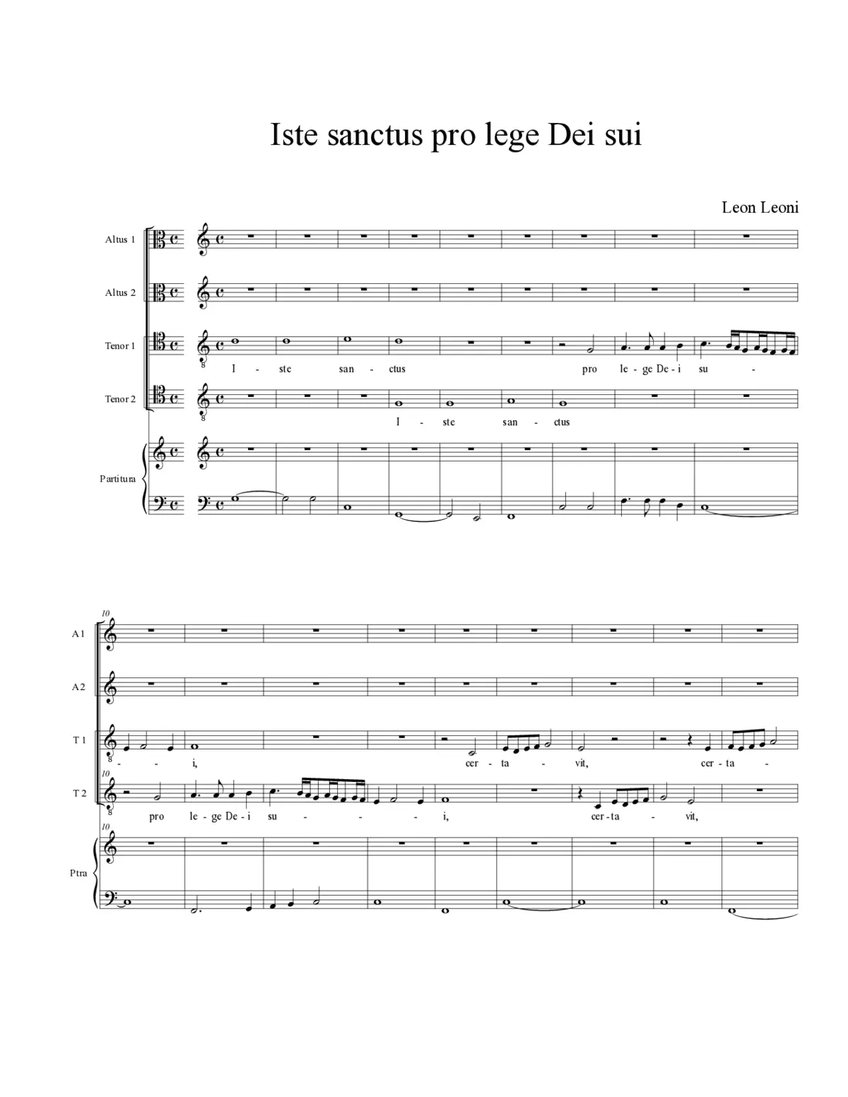 Iste sanctus - Page 1