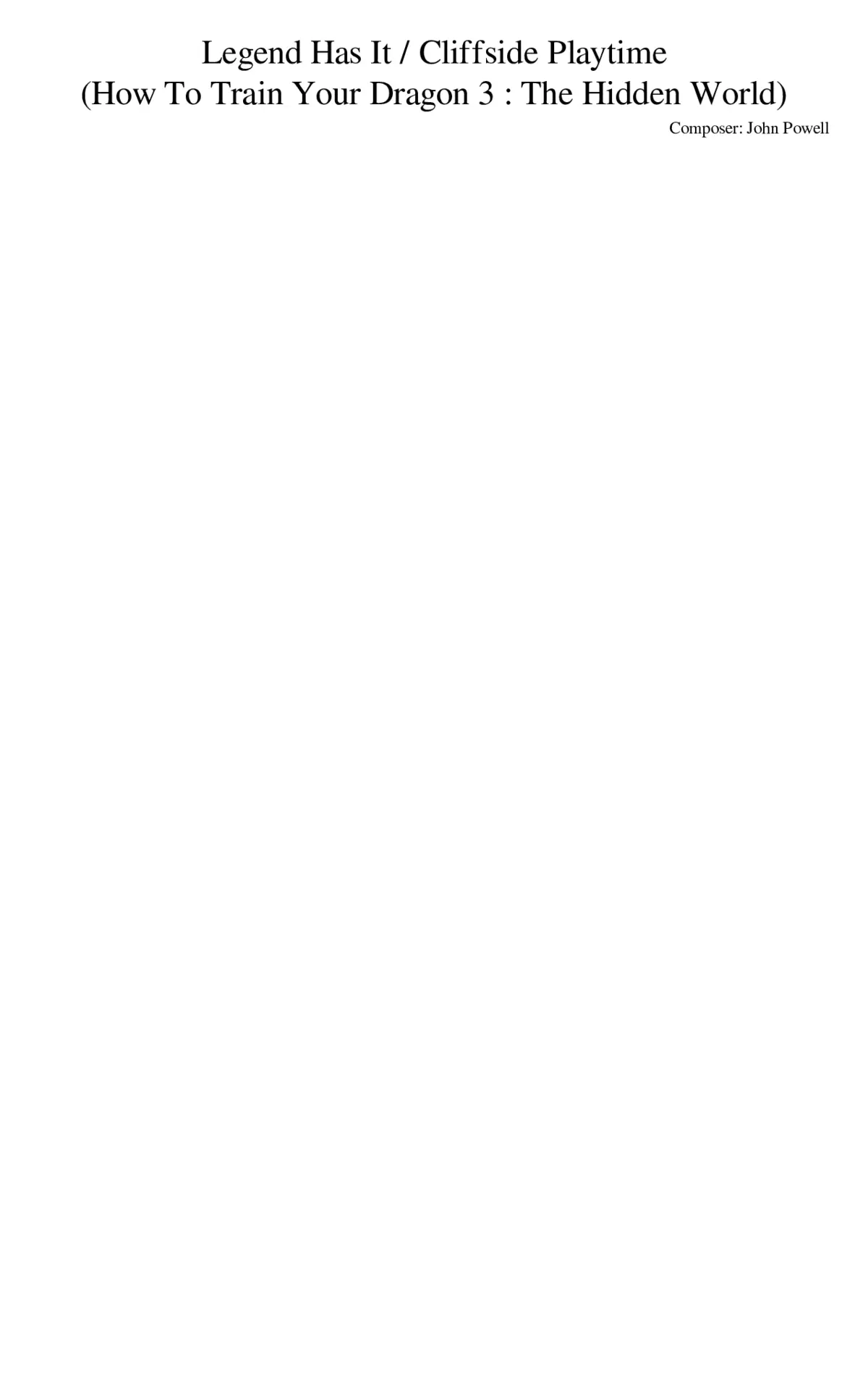 How to Train Your Dragon: The Hidden World - Legend Has It / Cliffside Playtime - Page 1