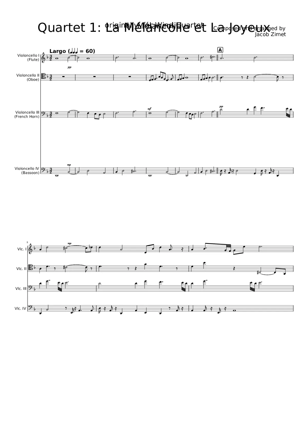 Quartet 1: La Mélancolie et La Joyeux - Page 1