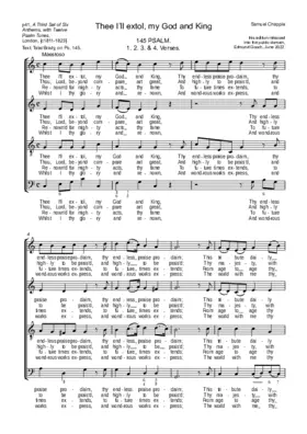 Thee I'll extol, my God and King