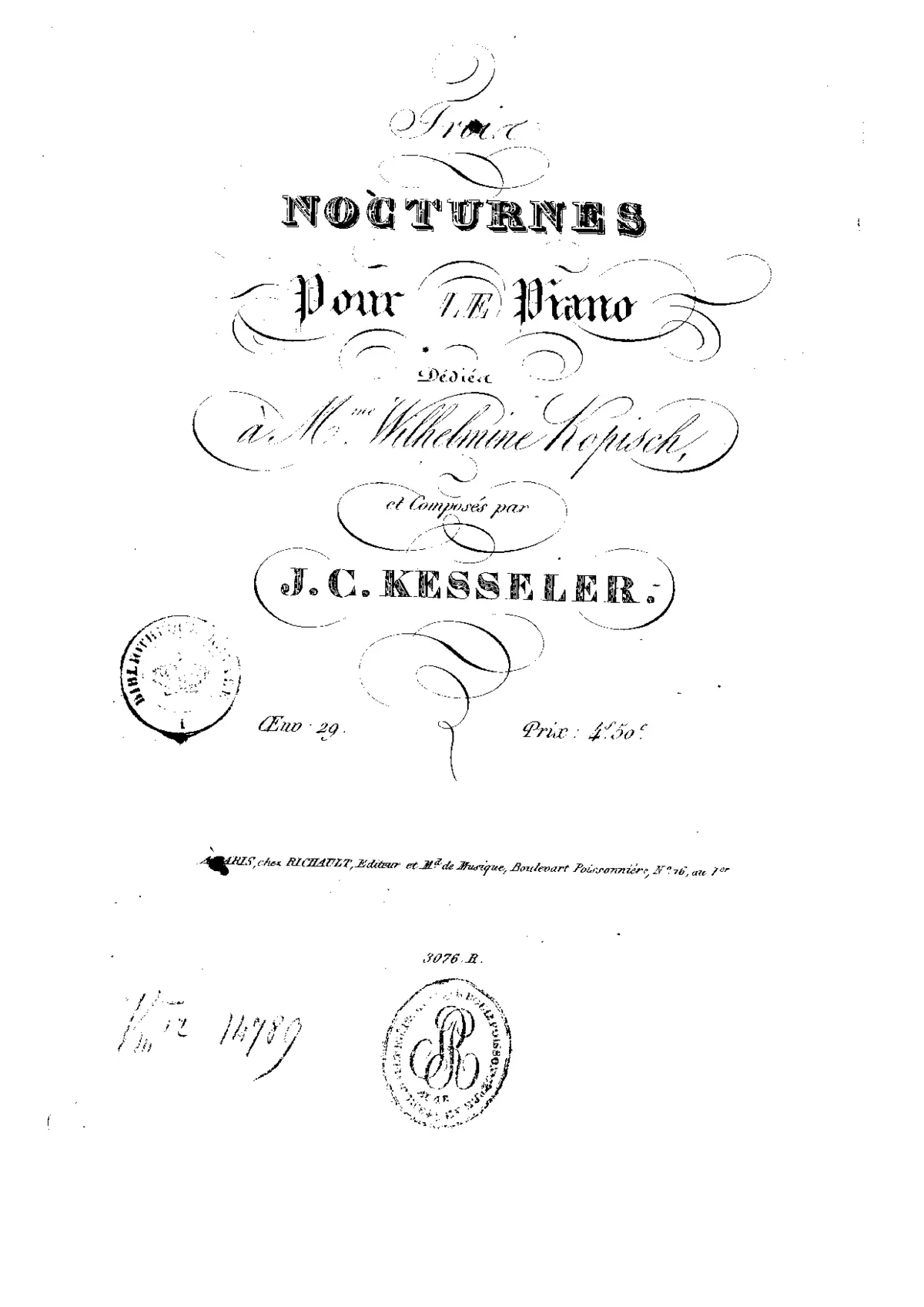 3 Nocturnes pour le piano - Page 1