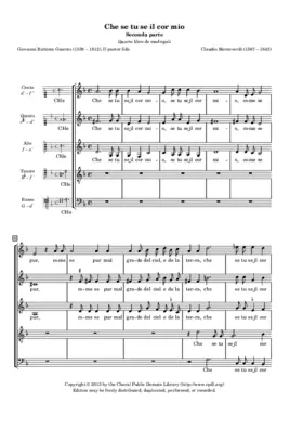 Che se tu se' il cor mio