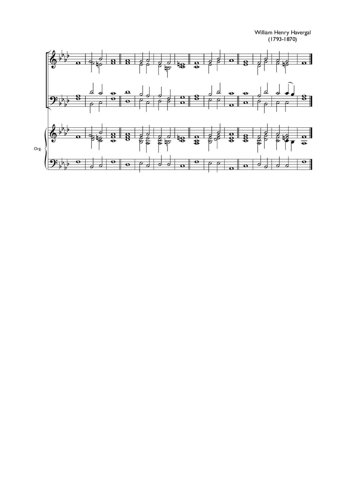 Double chant in F minor II - Page 1