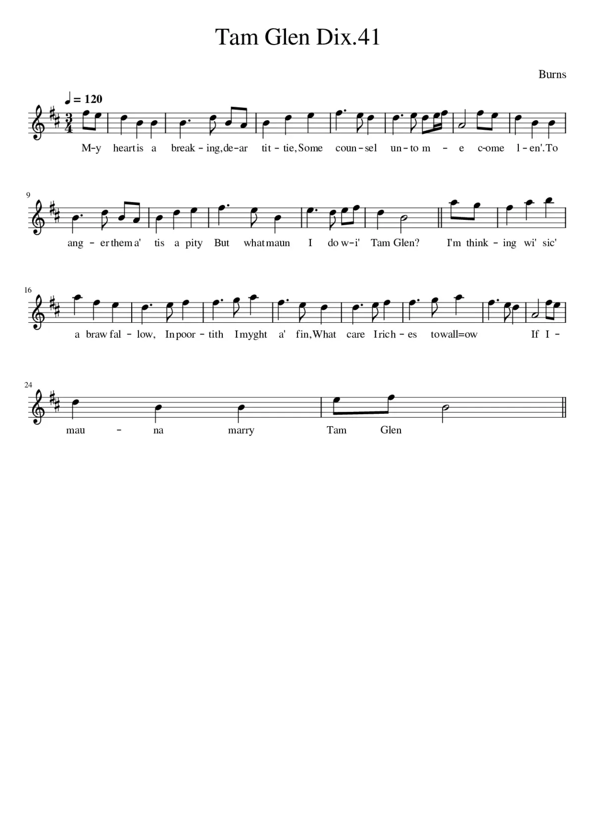 Tam Glen Dix.41 - Page 1