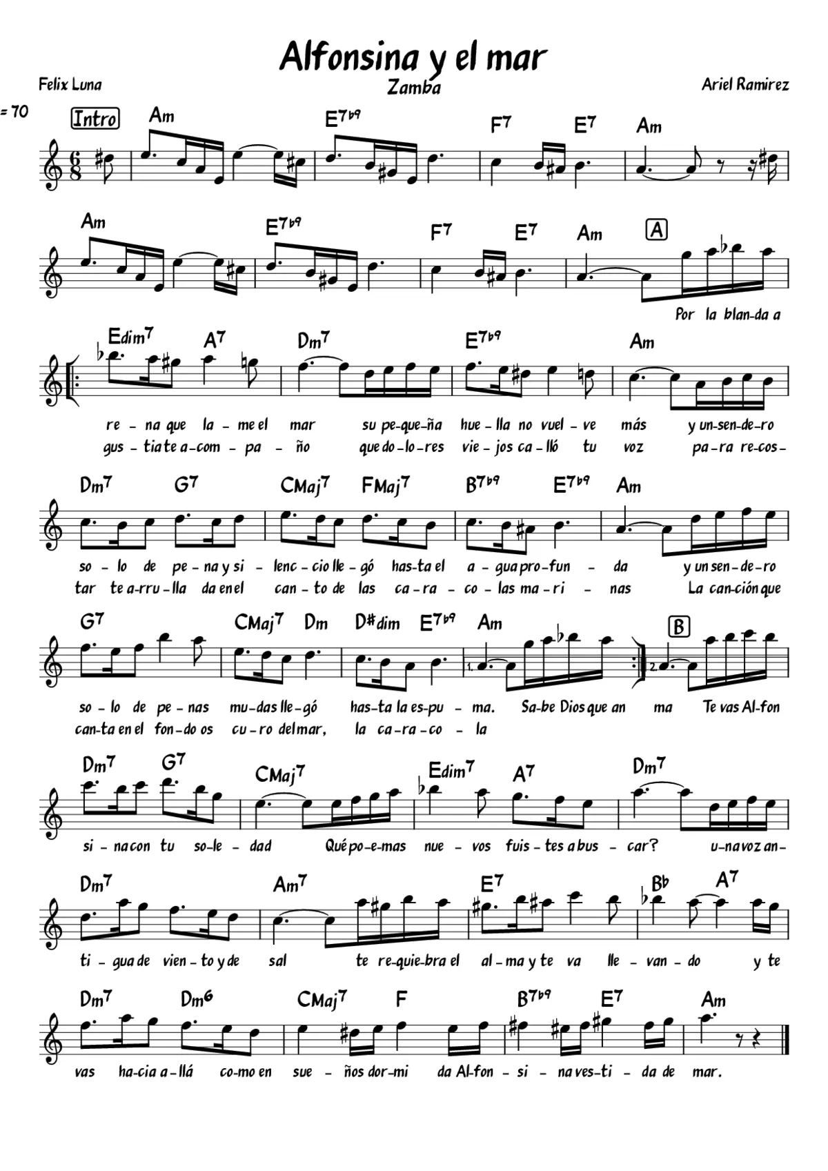 alfonsina y el mar - Page 1