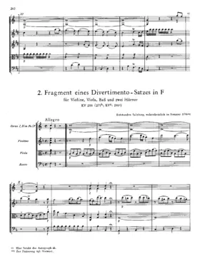 Divertimento in F major