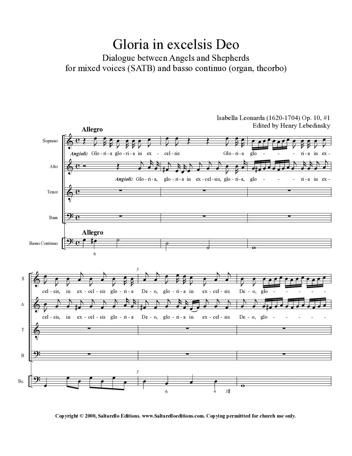 Gloria in excelsis Deo - Page 1