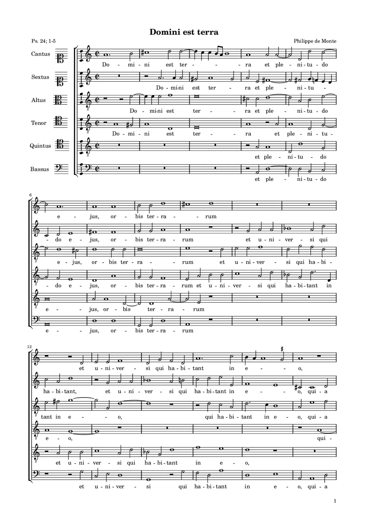 Domini est terra - Page 1