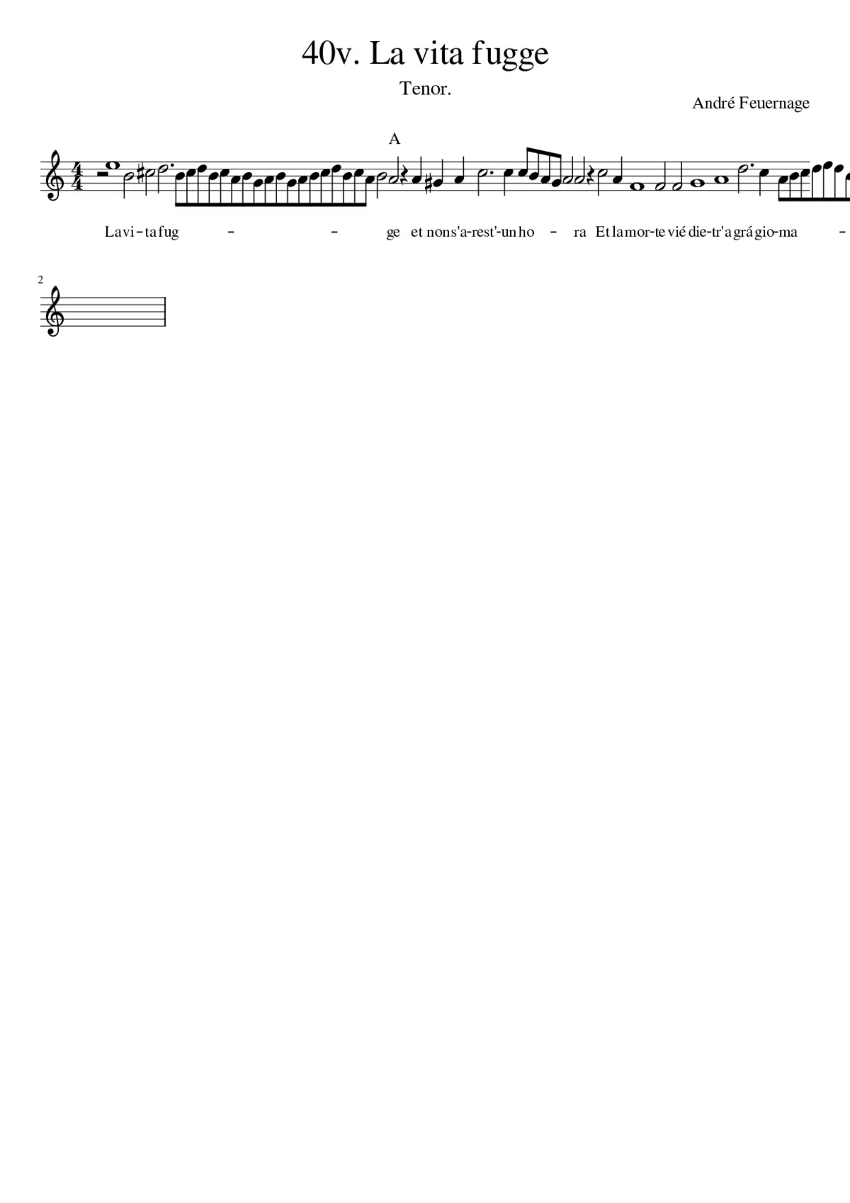 40v. La vita fugge - Page 1