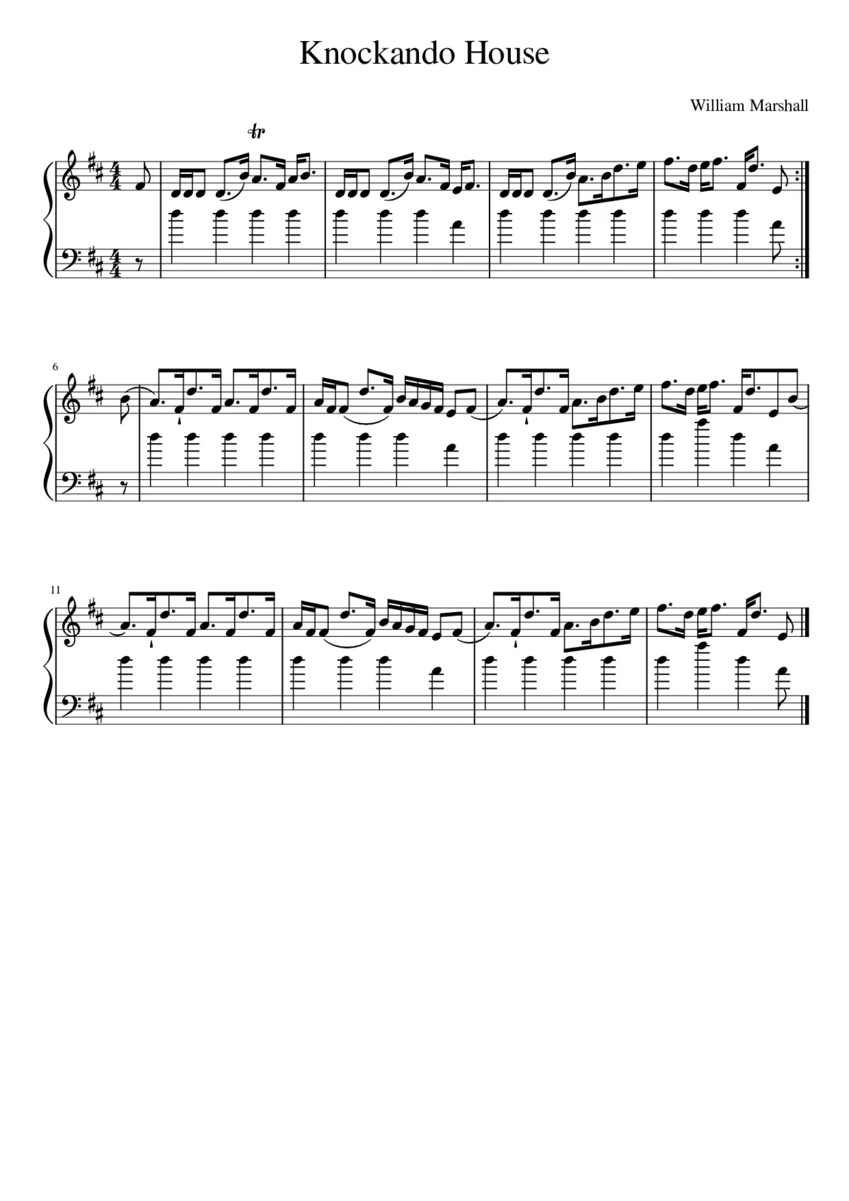 Knockando House - Page 1