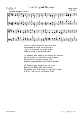 I met the good Shepherd