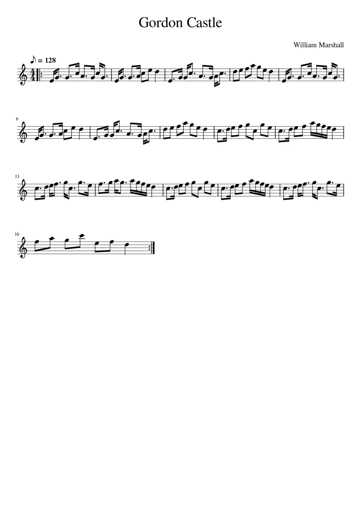 Gordon Castle - Page 1