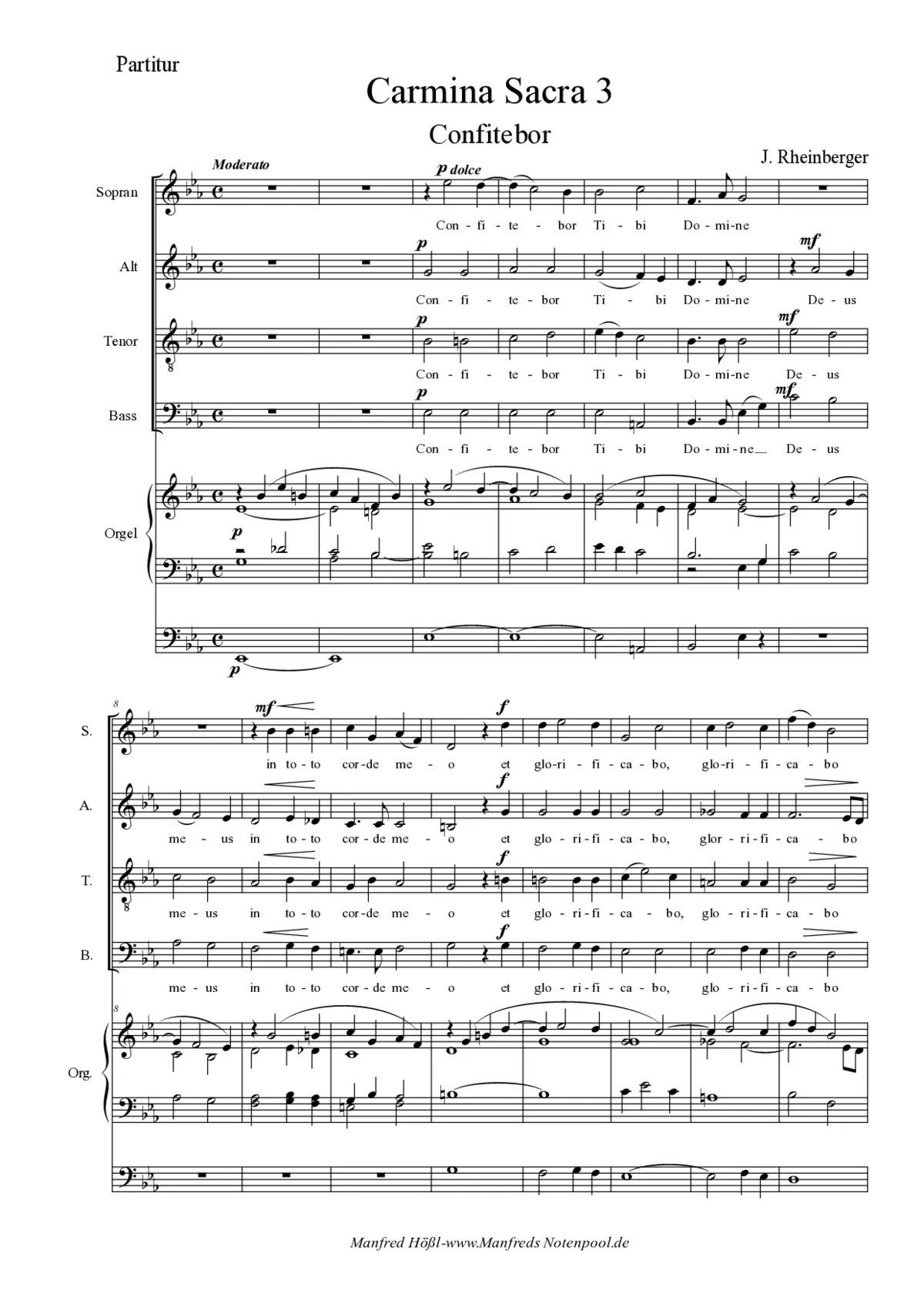 Motetten aus Carmina Sacra 3 - Page 1
