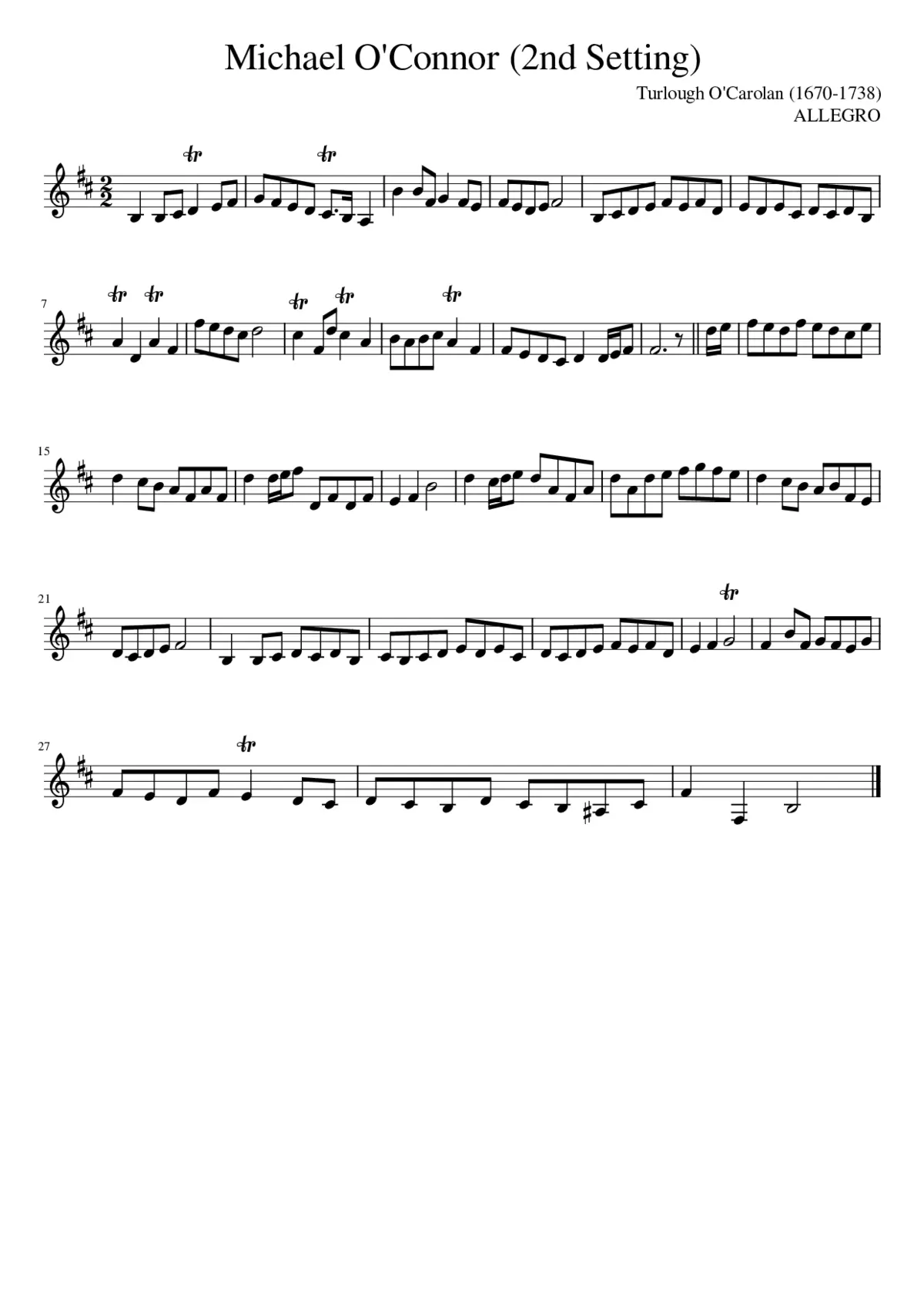 Michael O'Connor (2nd Setting) - Page 1