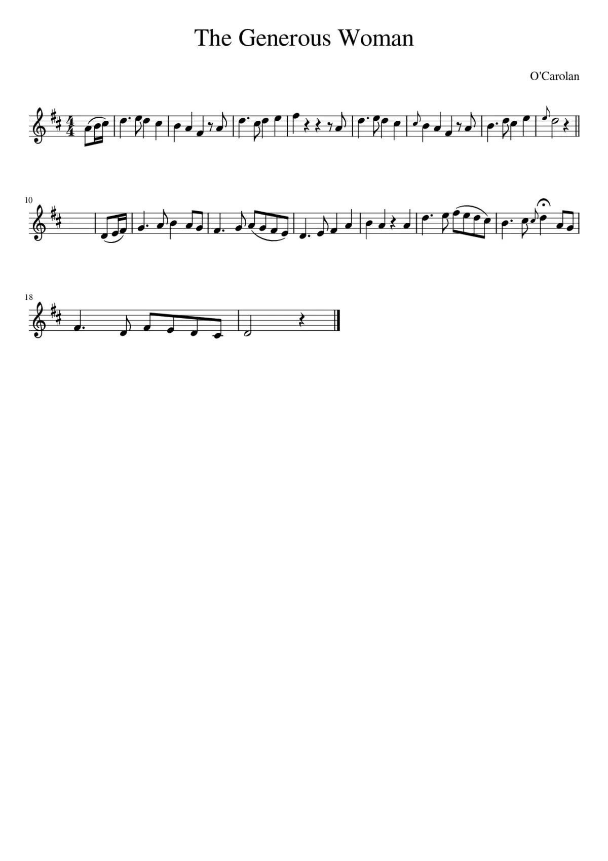 The Generous Woman - Page 1