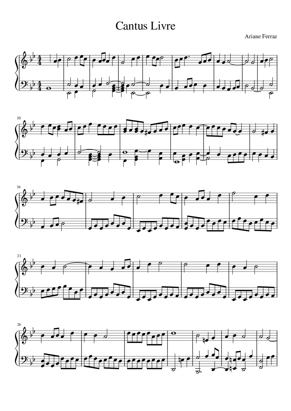 Contraponto Livre Op. 1 - Page 1