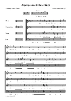 Asperges me (Gyffard Partbooks, 4th setting)