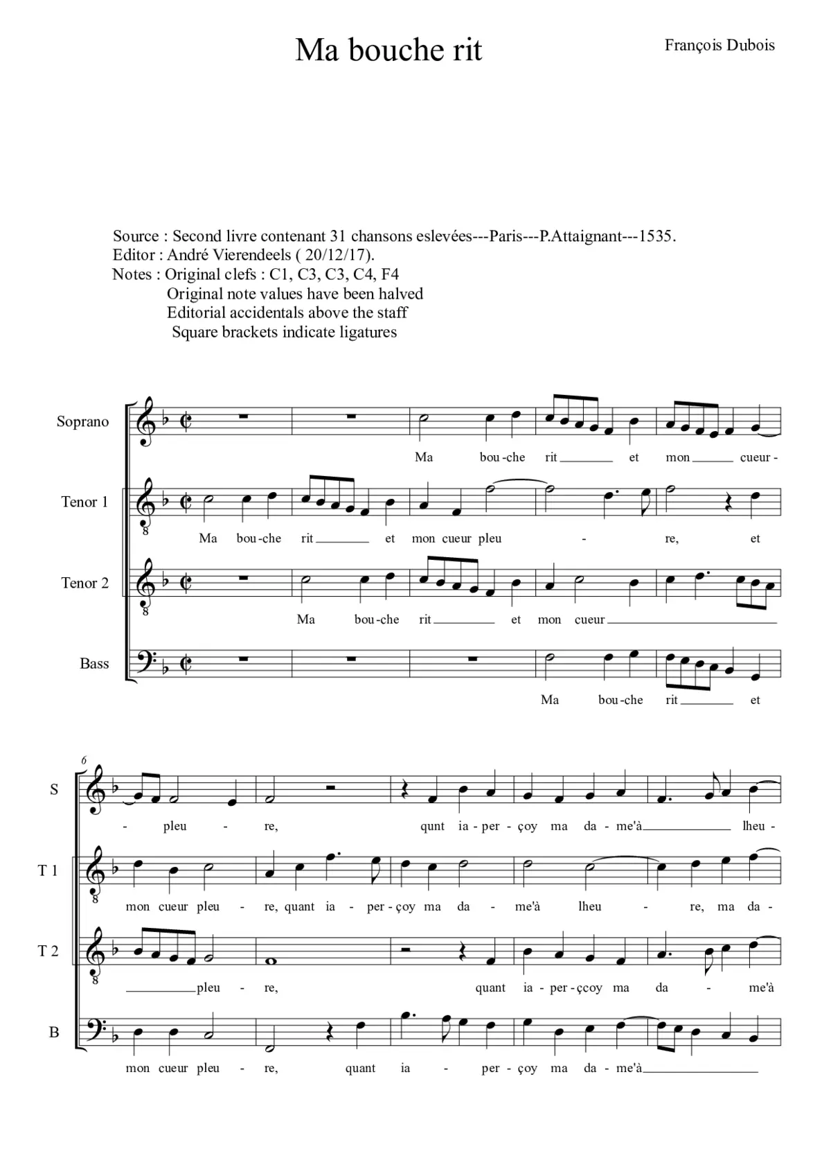 Ma bouche rit - Page 1