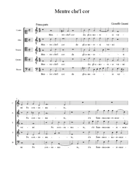 Mentre che'l cor