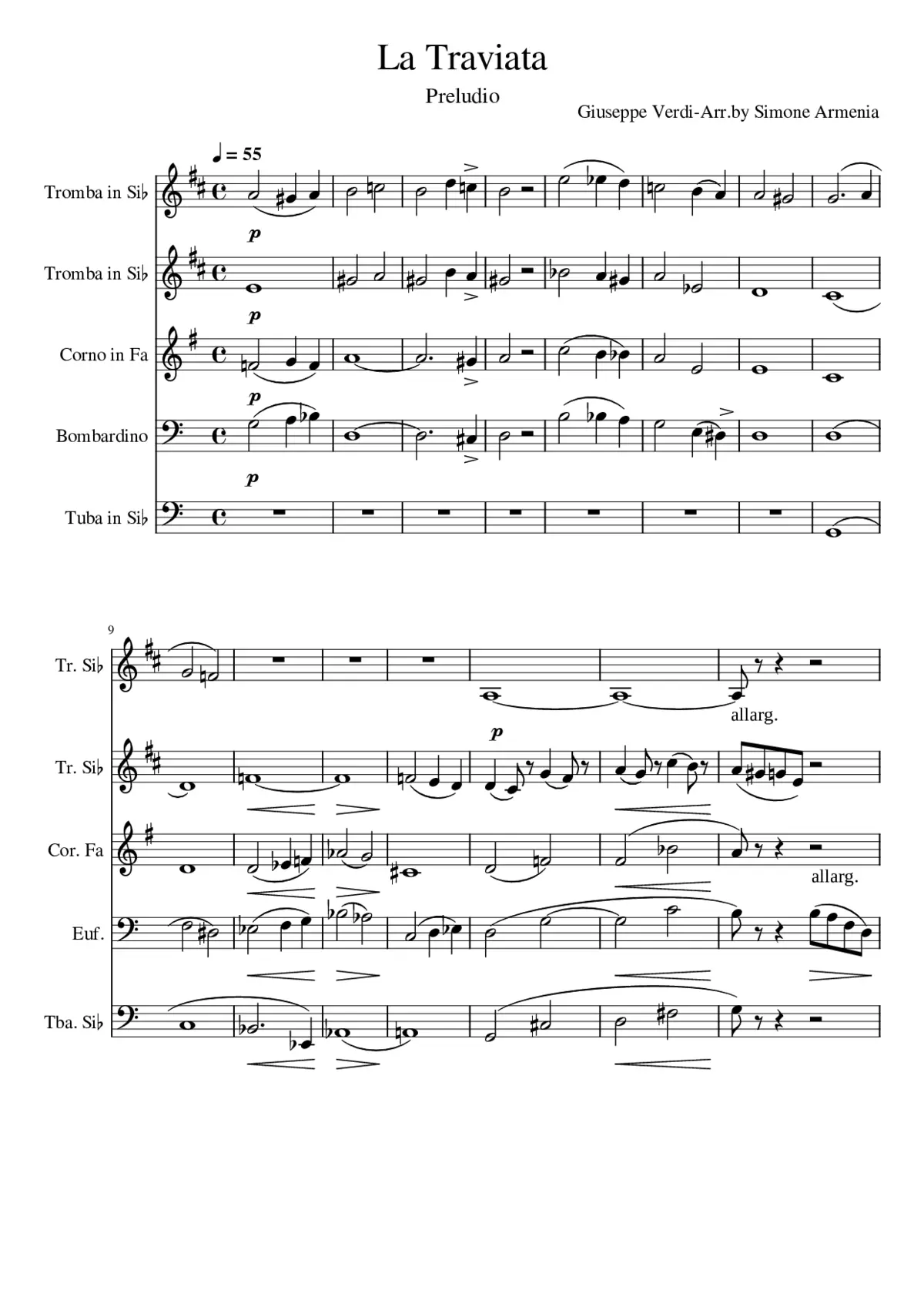 La Traviata - Page 1