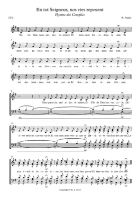 En toi Seigneur, nos vies reposent