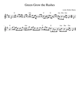 GREEN GROW THE RASHES