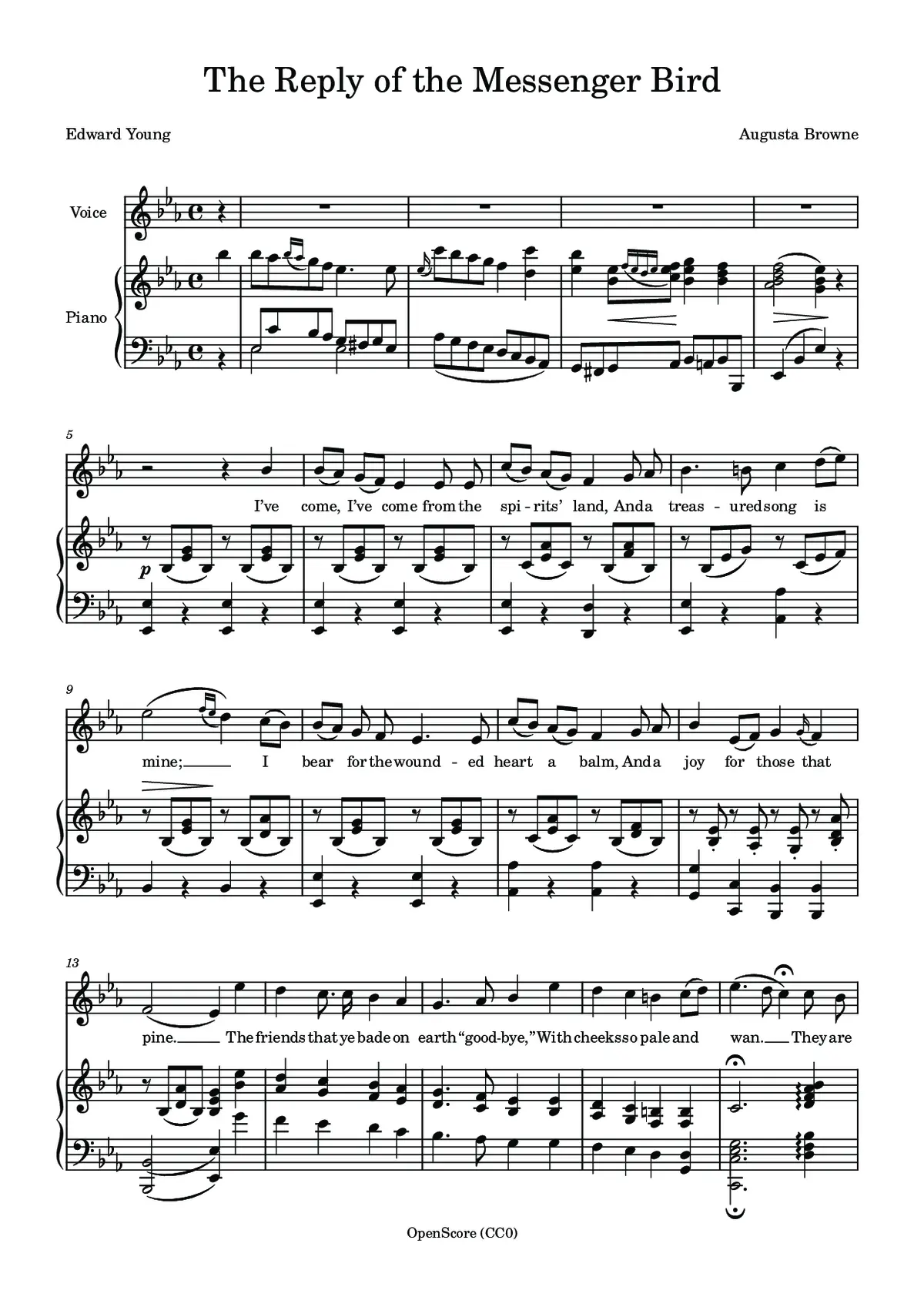 The Reply of the Messenger Bird - Page 1