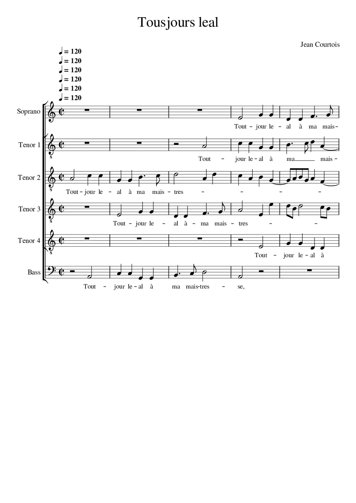 Tousjours leal - Page 1