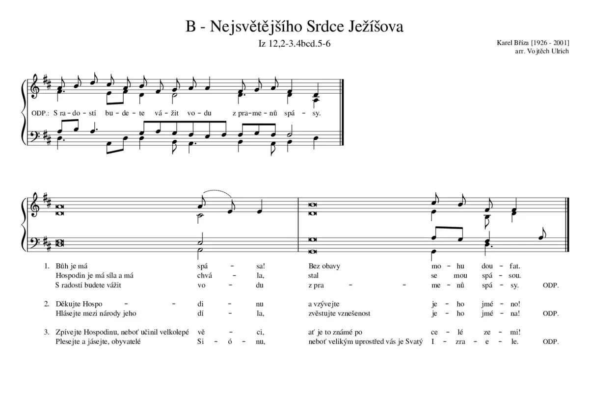 B - Nejsvětějšího Srdce Ježíšova - Page 1