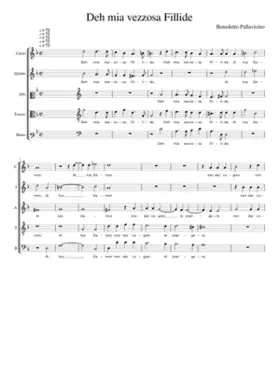 Deh mia vezzosa Fillide