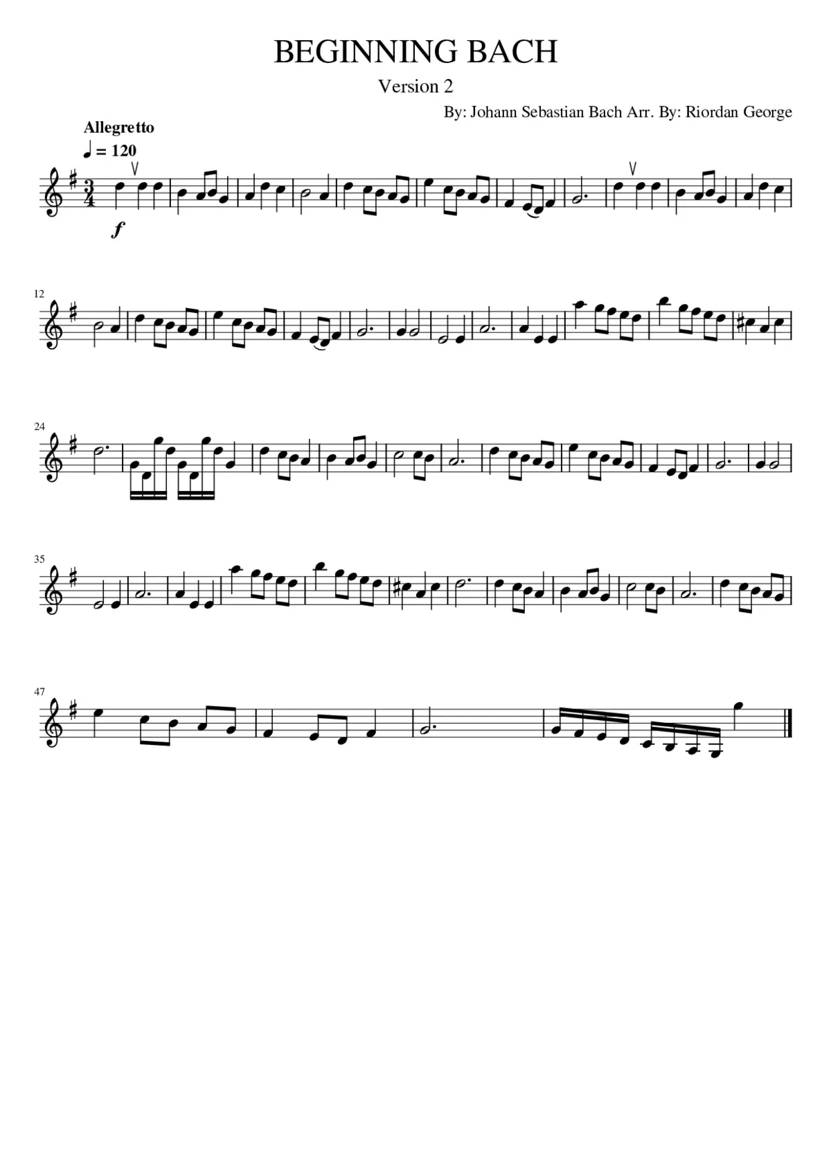 Beginning Bach - Page 1
