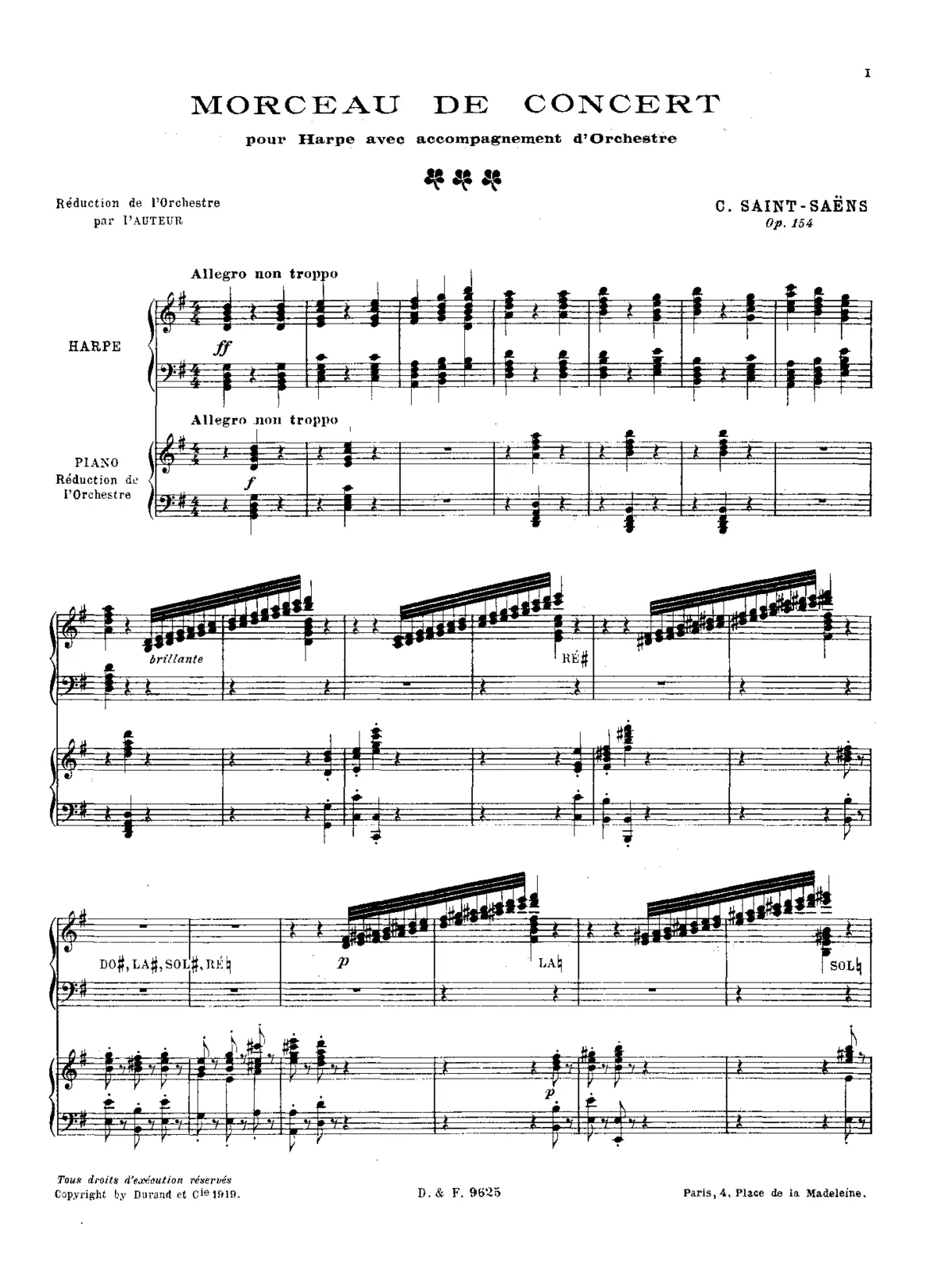 Morceau de concert - Page 1