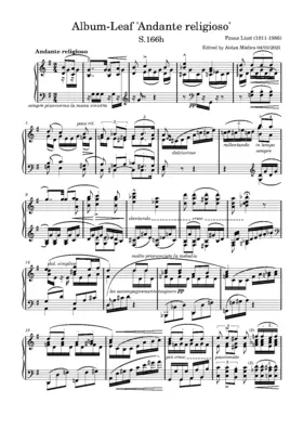 Album-Leaf "Andante religioso"
