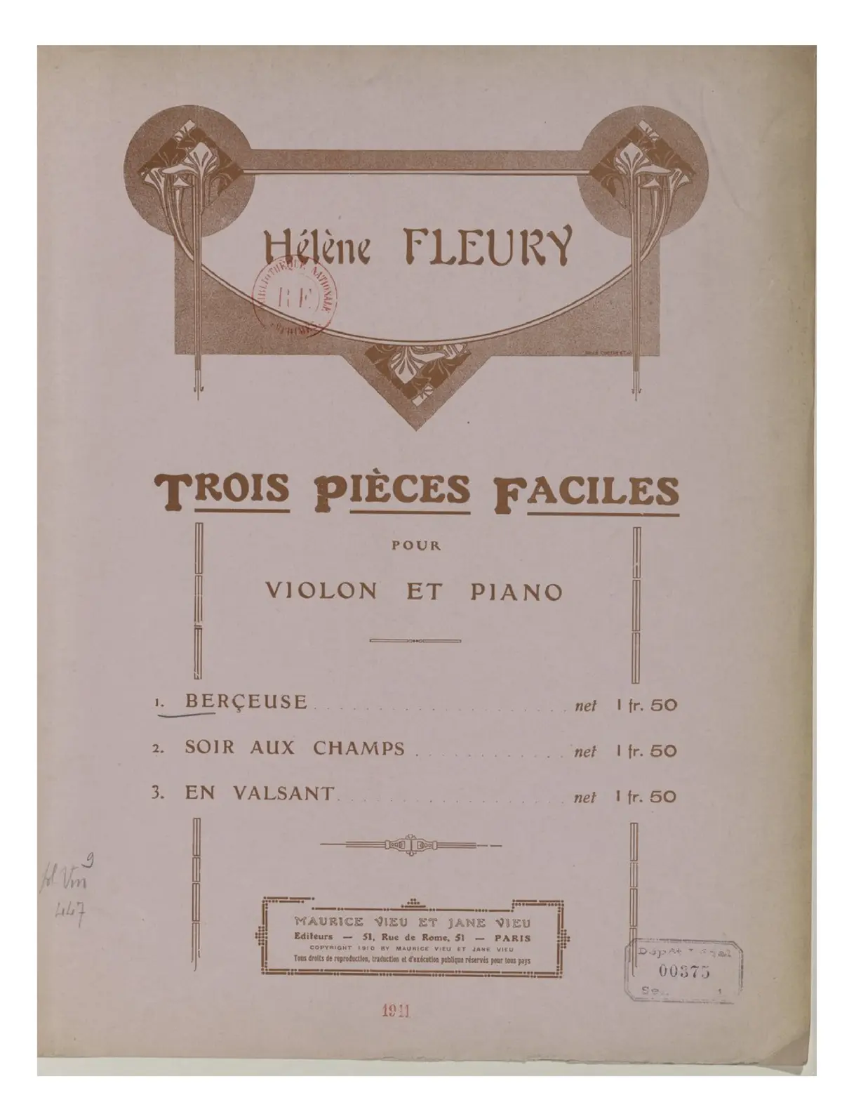 Trois pièces faciles - Page 1